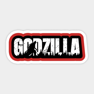 White Monster Godzilla Sticker